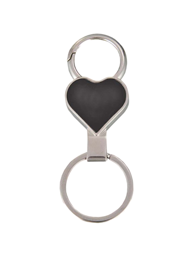 Heart shape keyring with carabiner ring