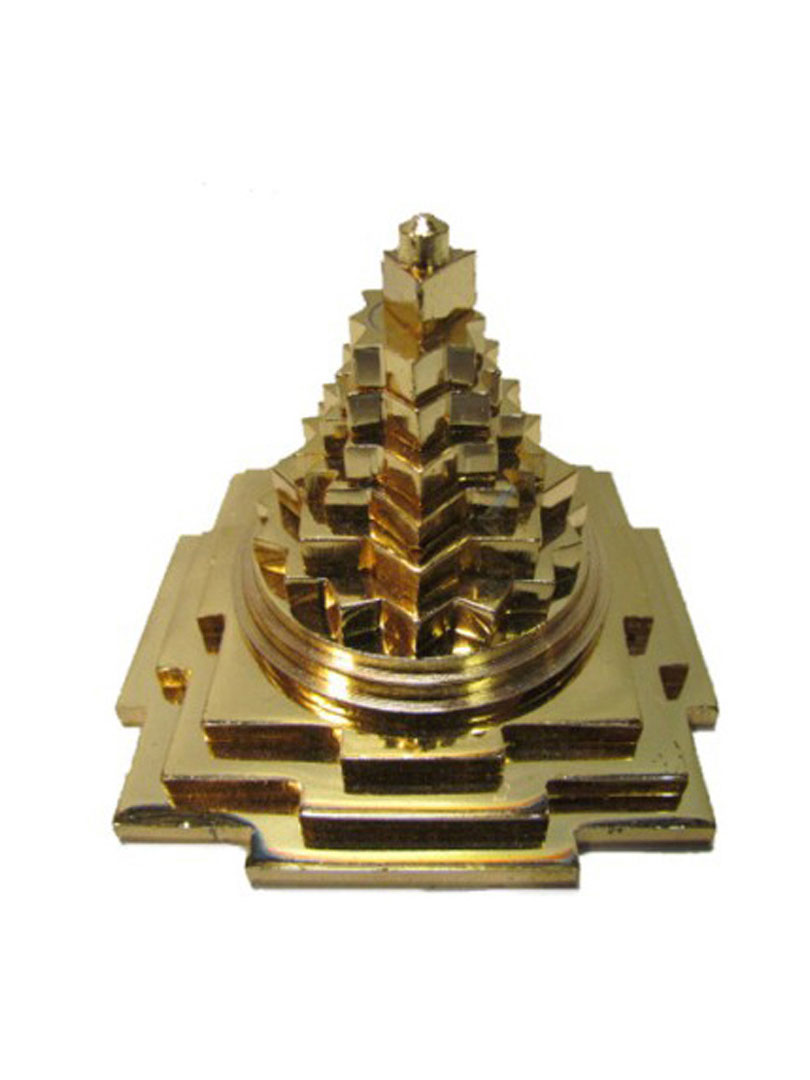 Golden Brass Pyramid
