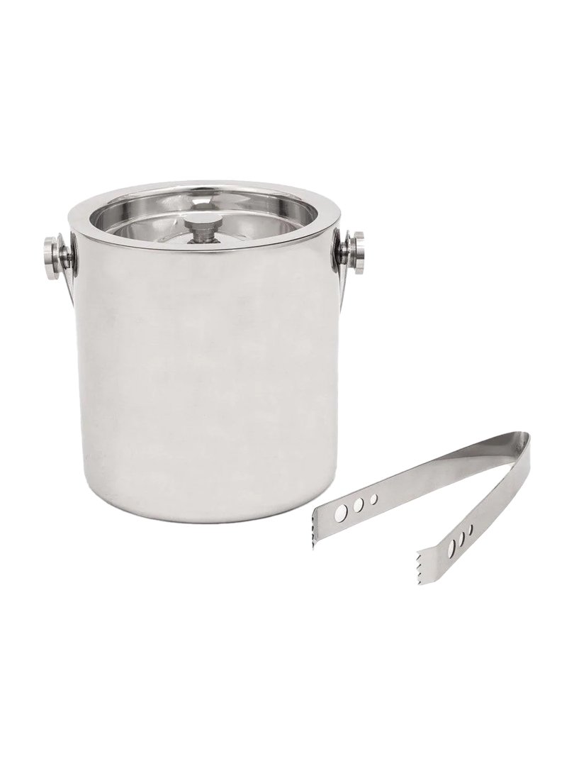 Octa SS Ice bucket with tongs