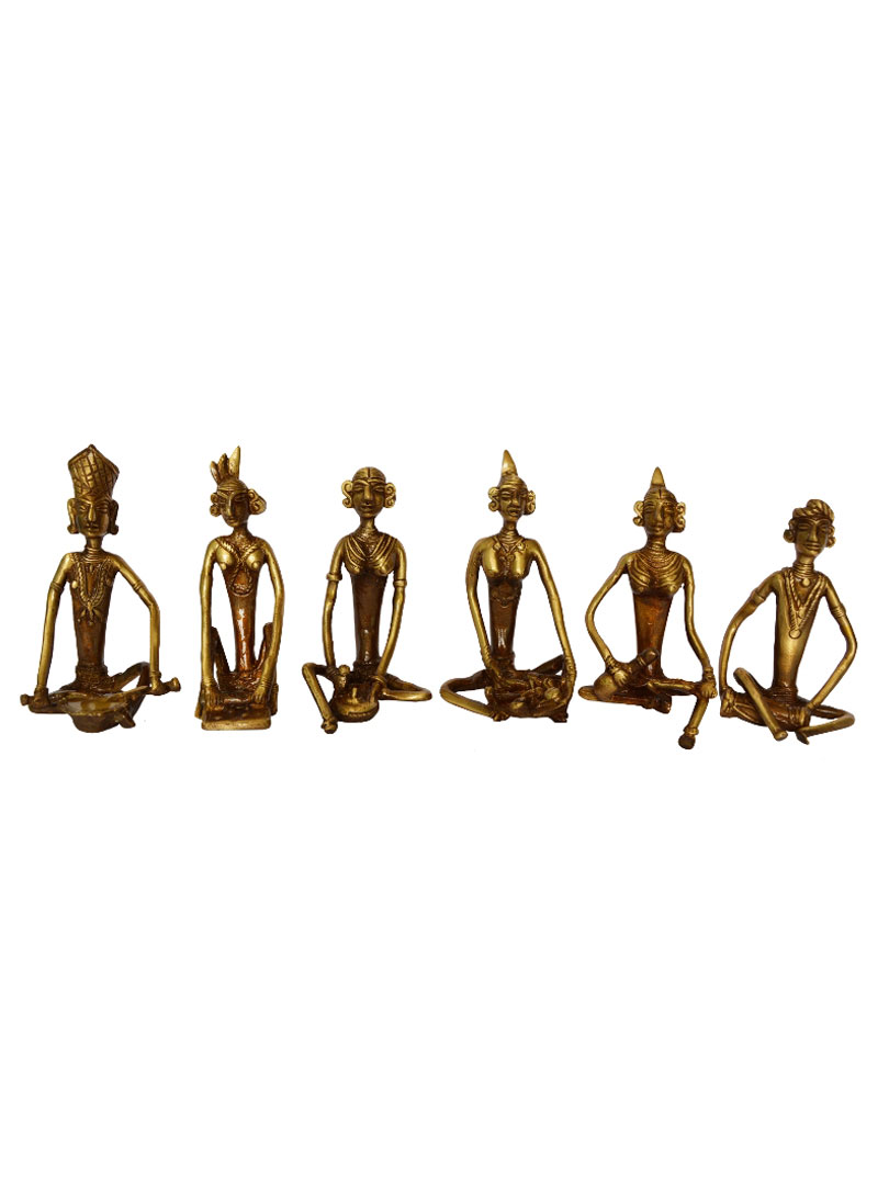 Aakrati Decorative Table Showpiece Metal Brass Sculpture