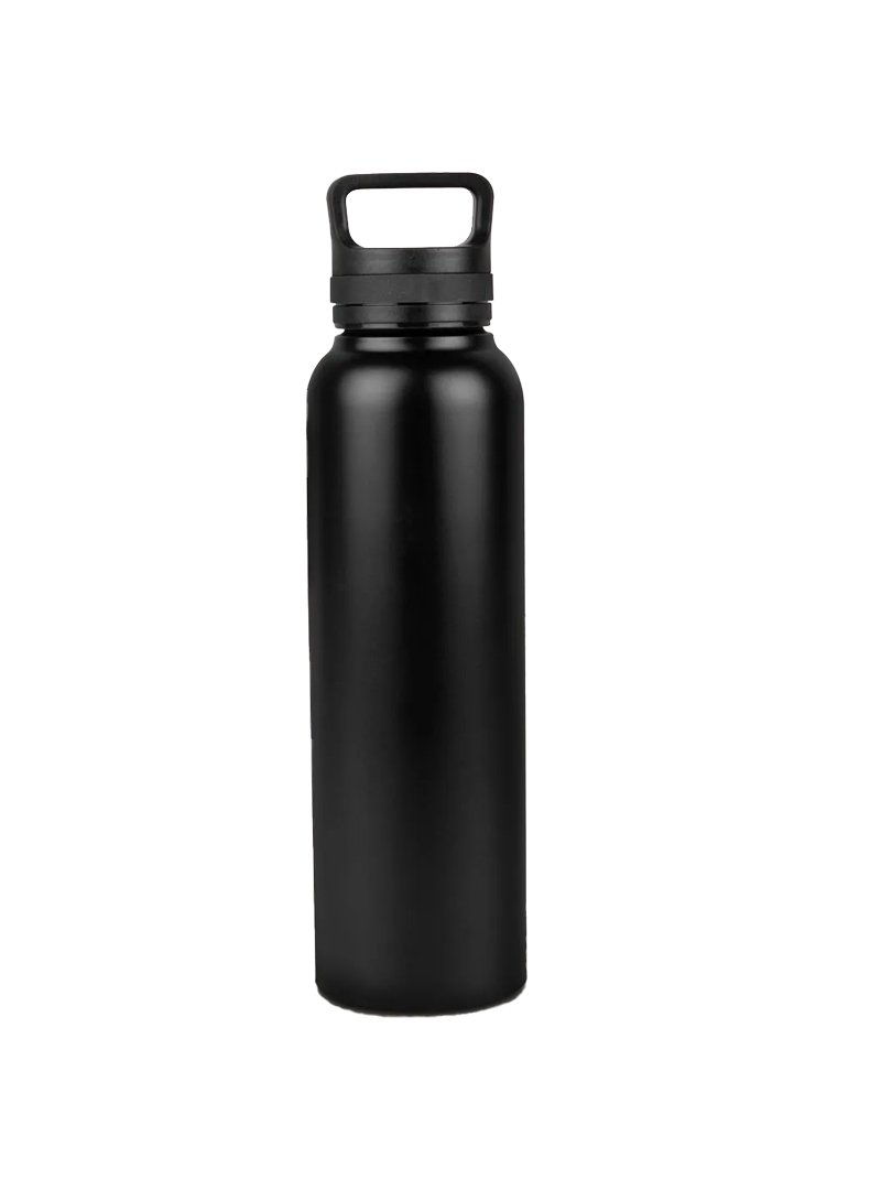 Steel bottle with silicon ring handle | Capacity 1000 ml approx