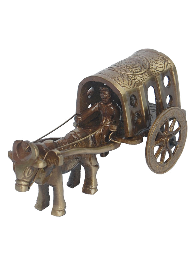 Brassware Horse Cart For Home Decor
