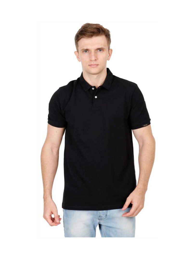 RARE RABBIT MENS POLO TEE T-SHIRT - BLACK