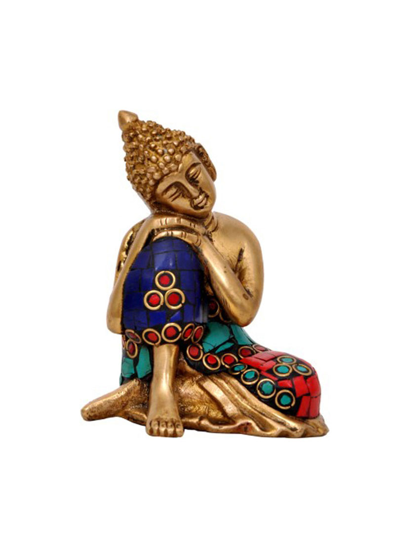 Buddha Decorative Showpice In Brass