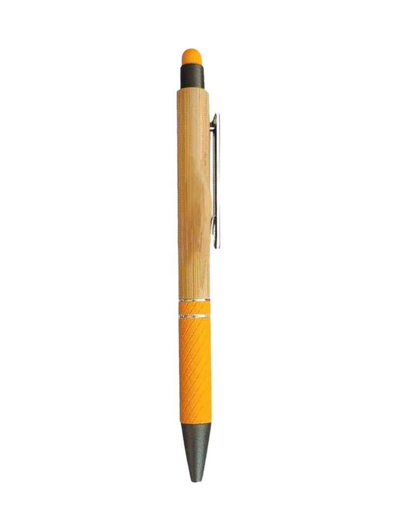 Bamboo Pen with colored stylus and grip