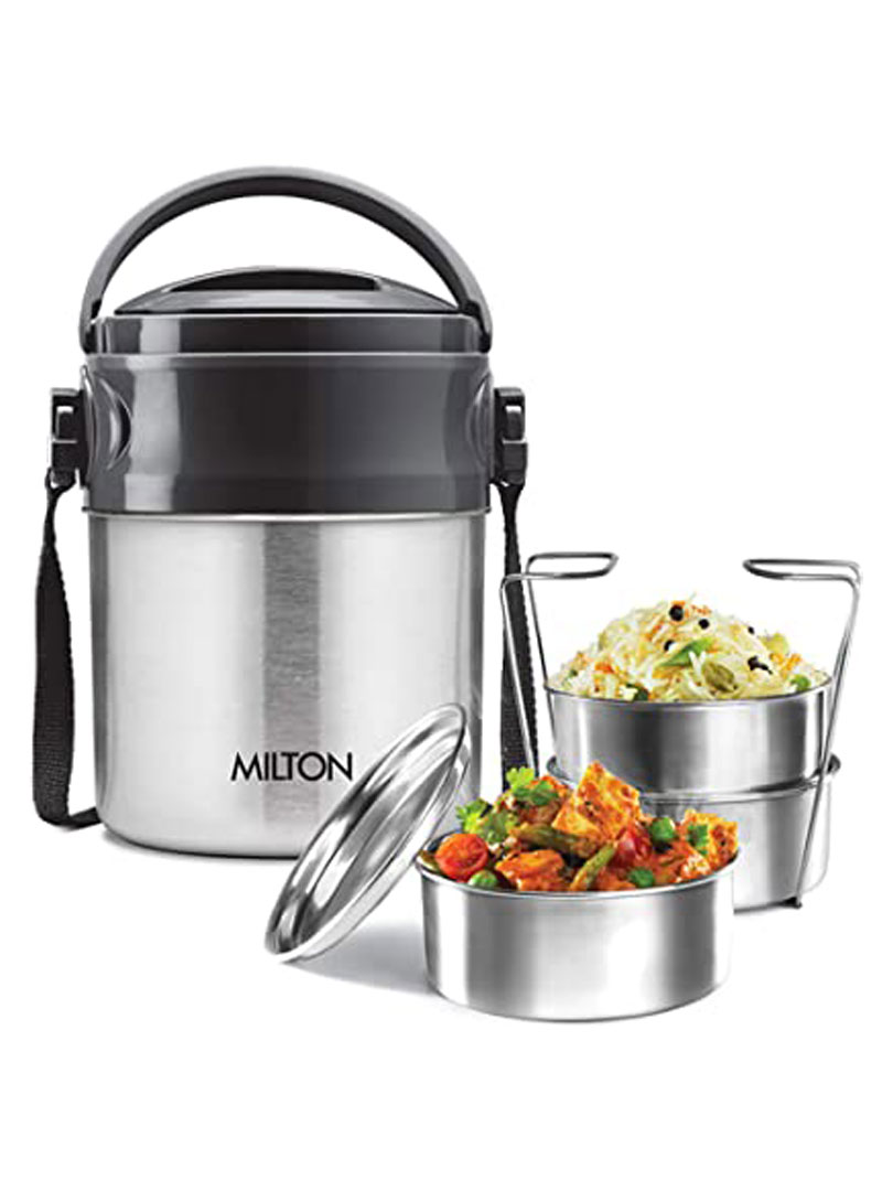 Milton Steel On  Thermosteel Tiffin Box - 3 Container