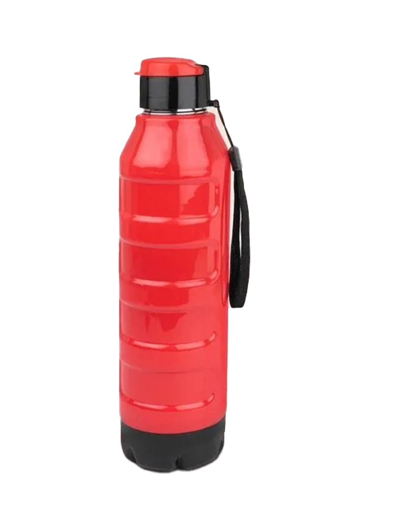 Gripper: Insulated Steel Bottle with Flip top lid | Keeps Hot & Cold for 4-6 Hours | Strap for Carrying easily | Capacity 750 ml approx