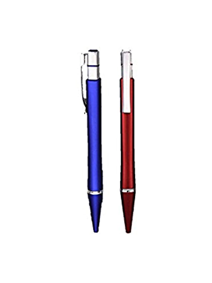 Square metal look pen