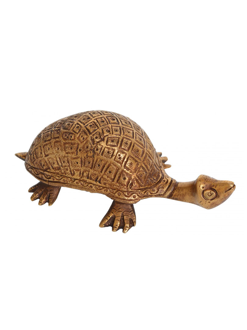 Aakrati Tortoise Shaped Brass Figurine For Decoration and table peper weight