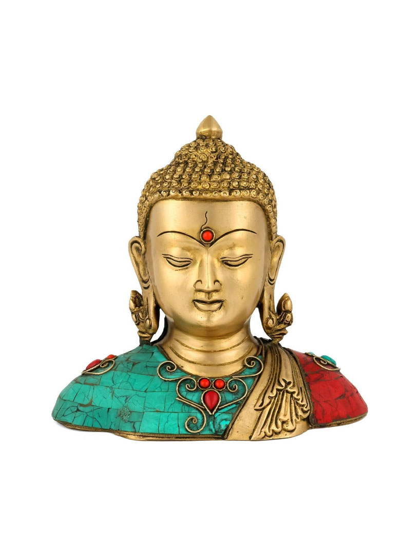 Lord Siddaratha Buddha Brass Statue Bust
