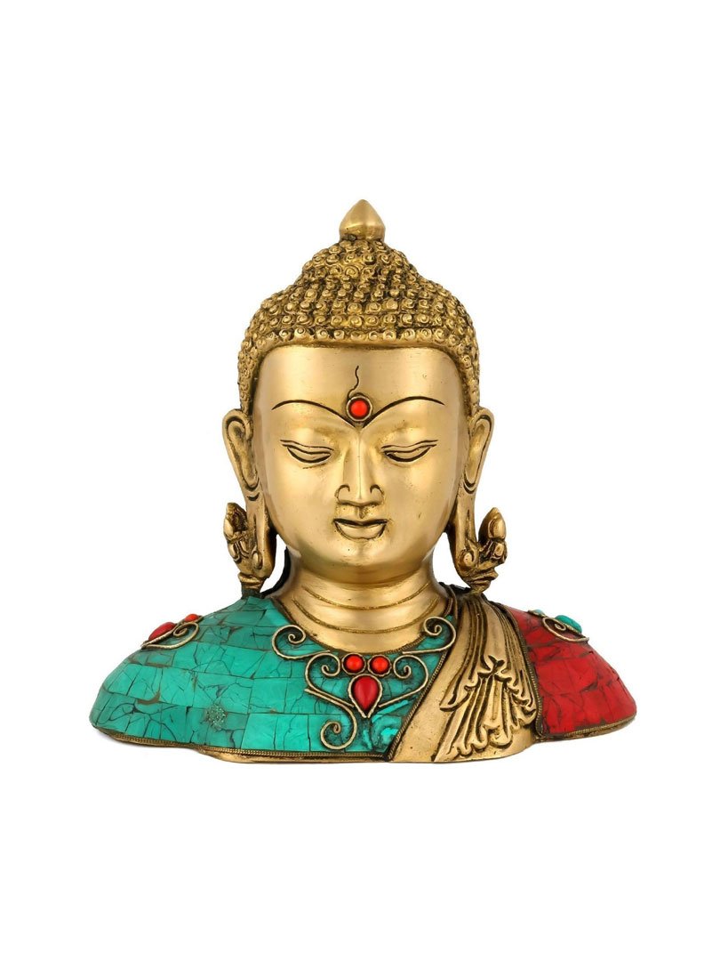 Lord Siddaratha Buddha Brass Statue Bust