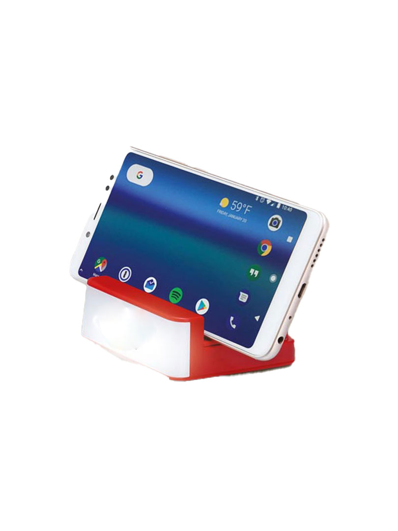Power Glow Mobile stand with Pen and visiting card holder (Grass style)