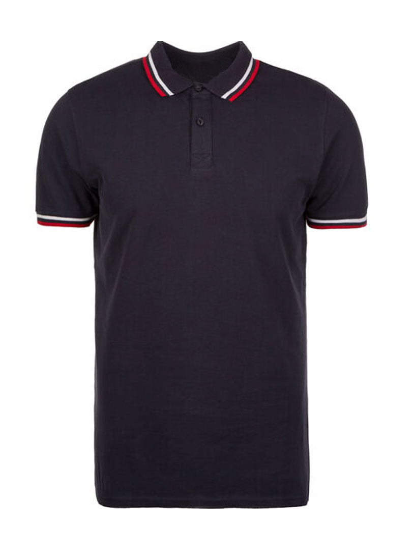 UCB POLO  T-SHIRT NAVY BLUE TIPPING