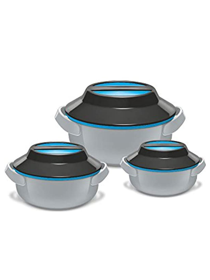 Milton Microwow  Insulated Inner Stainless Steel Casserole 3 pcs Gift Set (500/1000/1500)