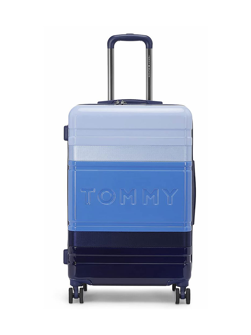 Tommy Hilfiger Triton Plus ABS Hard Luggage - Navy +Red + White