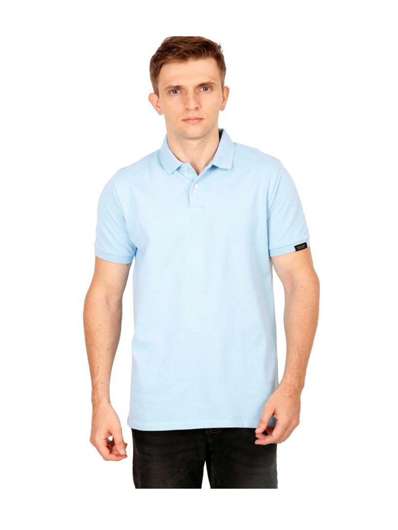 RARE RABBIT MENS POLO TEE T-SHIRT - LIGHT BLUE