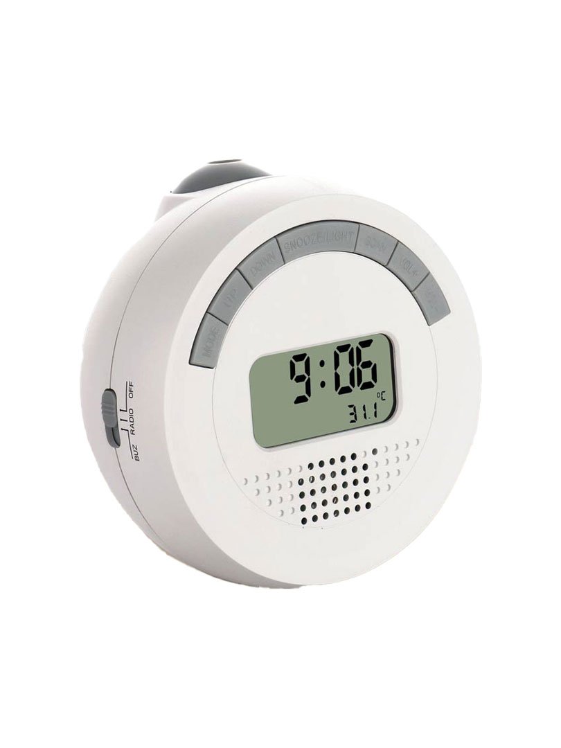 Round Digital clock with backlight, projection clock and FM