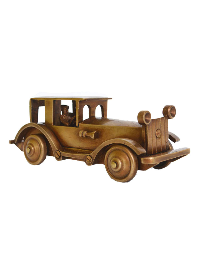 Metal Antique Vintage Car Model Home Daccor Decoration Ornaments Handmade Handcrafted Collections Collectible Vehicle Toys RUs Model Brass Table showpiec