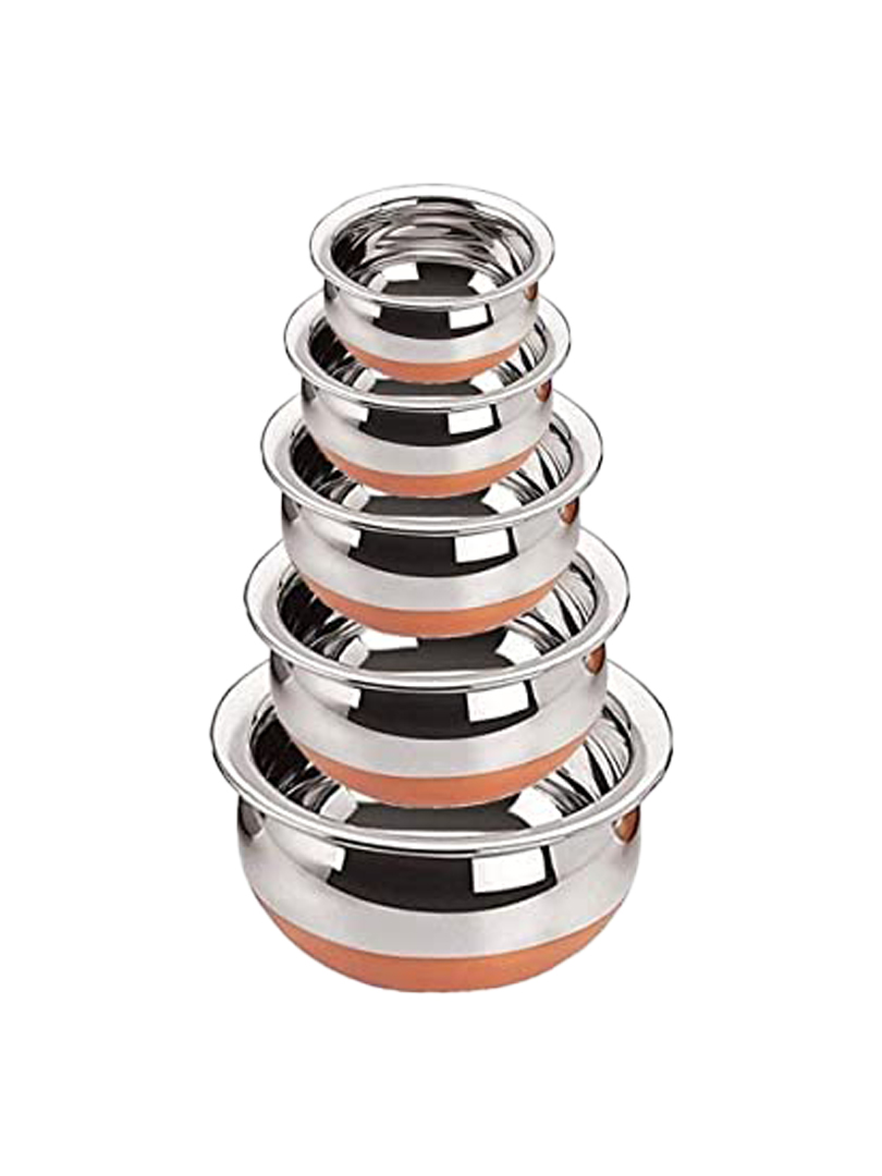 Dura Premium Stainless steel Air tight Casserole Set of 3 | Capacity: 650ml, 1L and 1.5L Approx