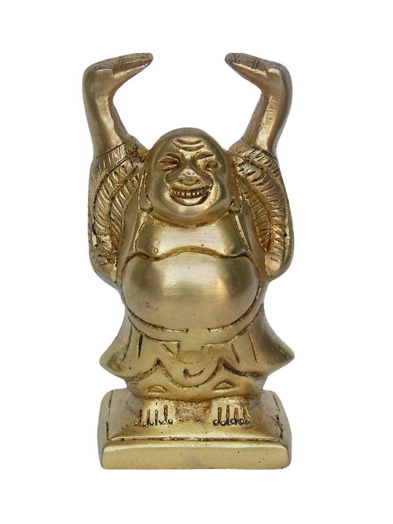 Brass Laughing Buddha Brass Fengsui Item