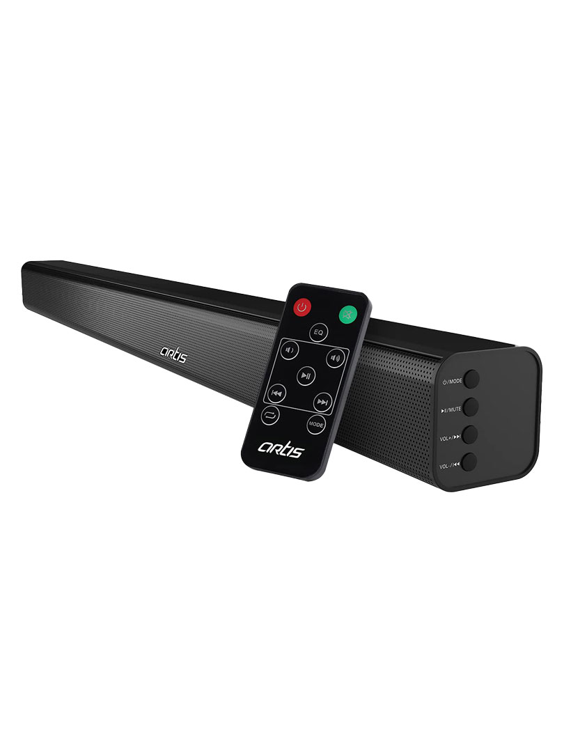 Artis Bluetooth TV Soundbar with Remote | 40W output | 2 passive radiators | 5 eq presets | Supports HDMI, Optical, Coax, USB & Aux inputs (BTX3)