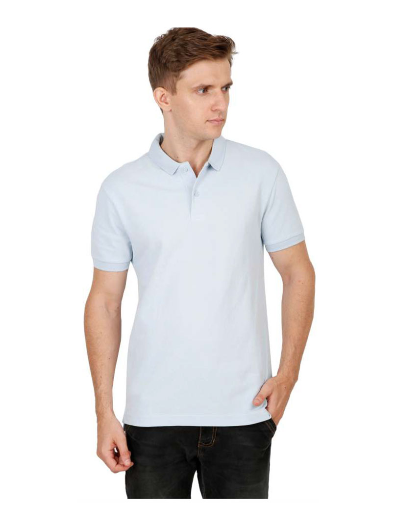Levis Solid Men Polo Neck Light BlueT-Shirt