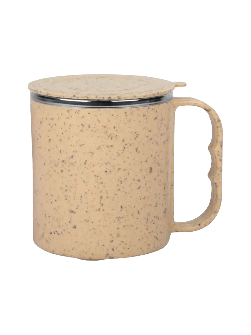 EcoMug: Eco Friendly Coffee mug with steel inside | Made with Wheat fiber