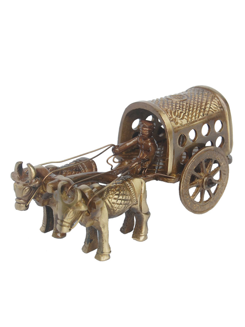 Awesome Bull Cart Made By Brass for Decor