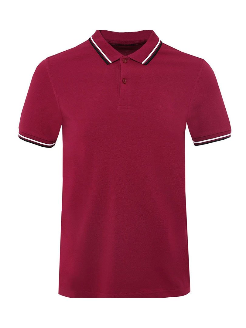 UCB POLO   LYCRA COTTON  T-SHIRT MAROON