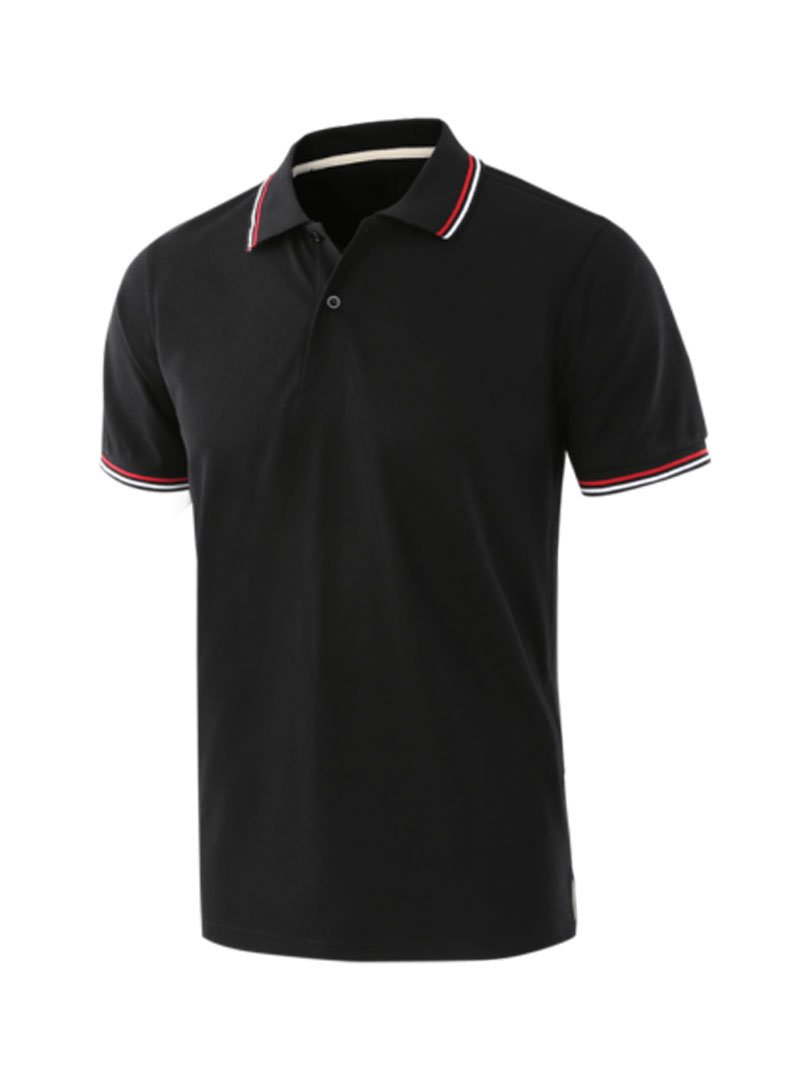 UCB POLO  T-SHIRT BLACK TIPPING