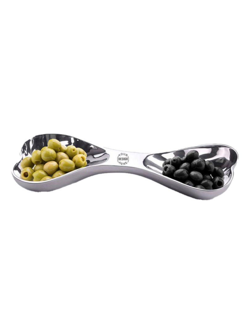 Stainless steel Dual Candy Server (in gift box)