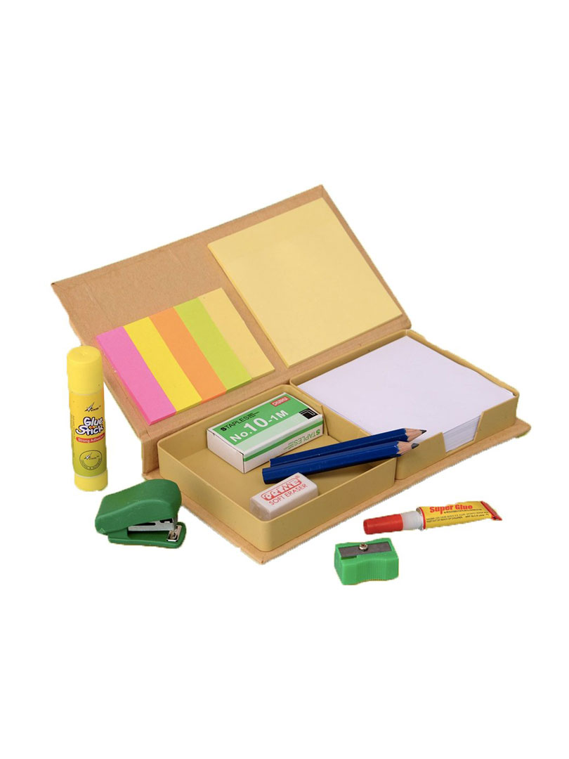 Eco stationery set with memo pads