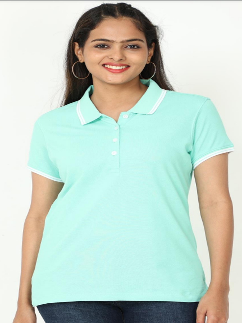 Allen solly Half Sleeves  Regular fit  WOMEN  Mint Green