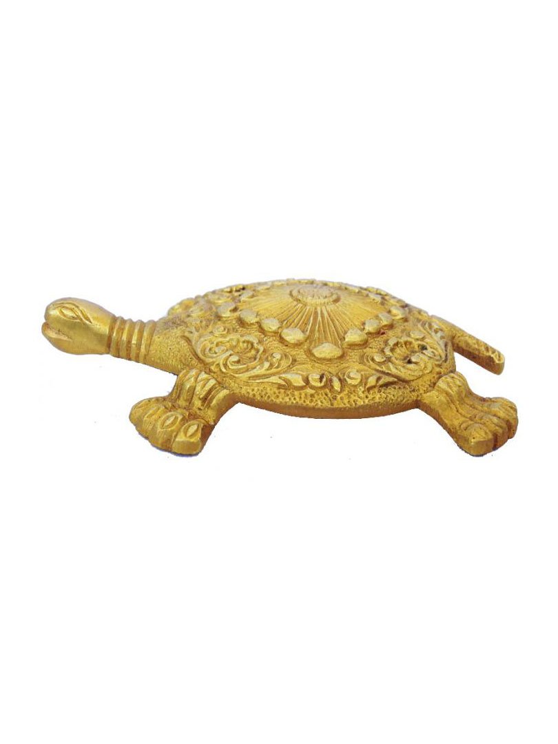 A Designer & Decorative Turtle Figure of Brass