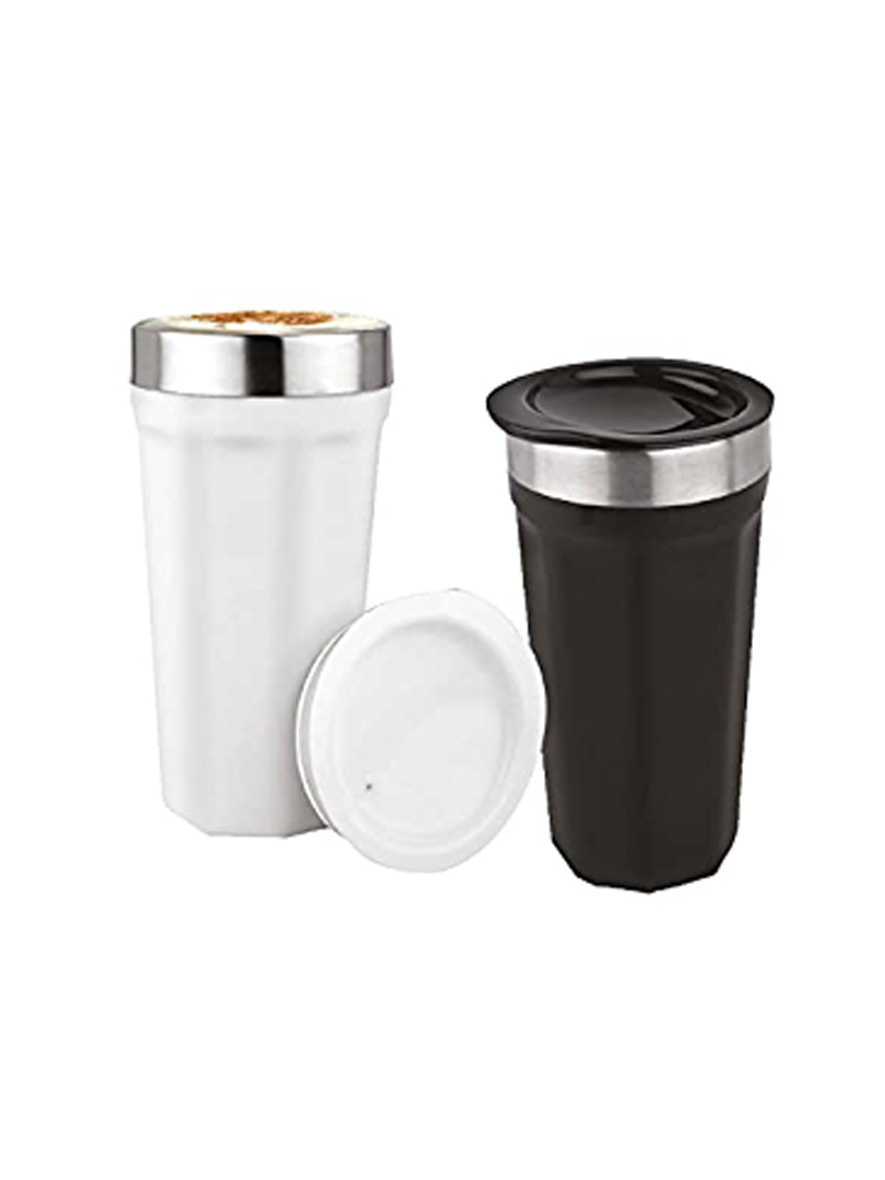 Hexa Insulated : Tall sipper mug with temperature retention | 304 grade Stainless steel inside | Keeps hot upto 4 hours | Capacity 375ml approx