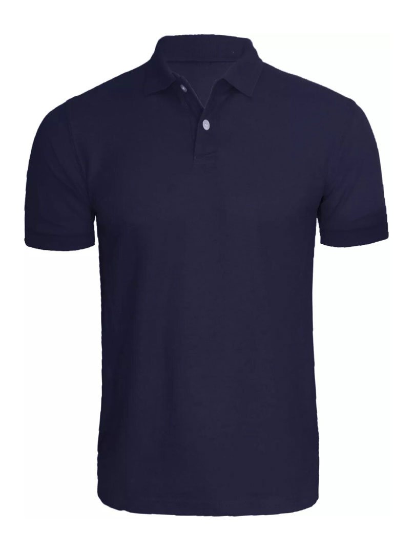 SCOTT   MEN'S POLO T- SHIRTS - NAVY BLUE