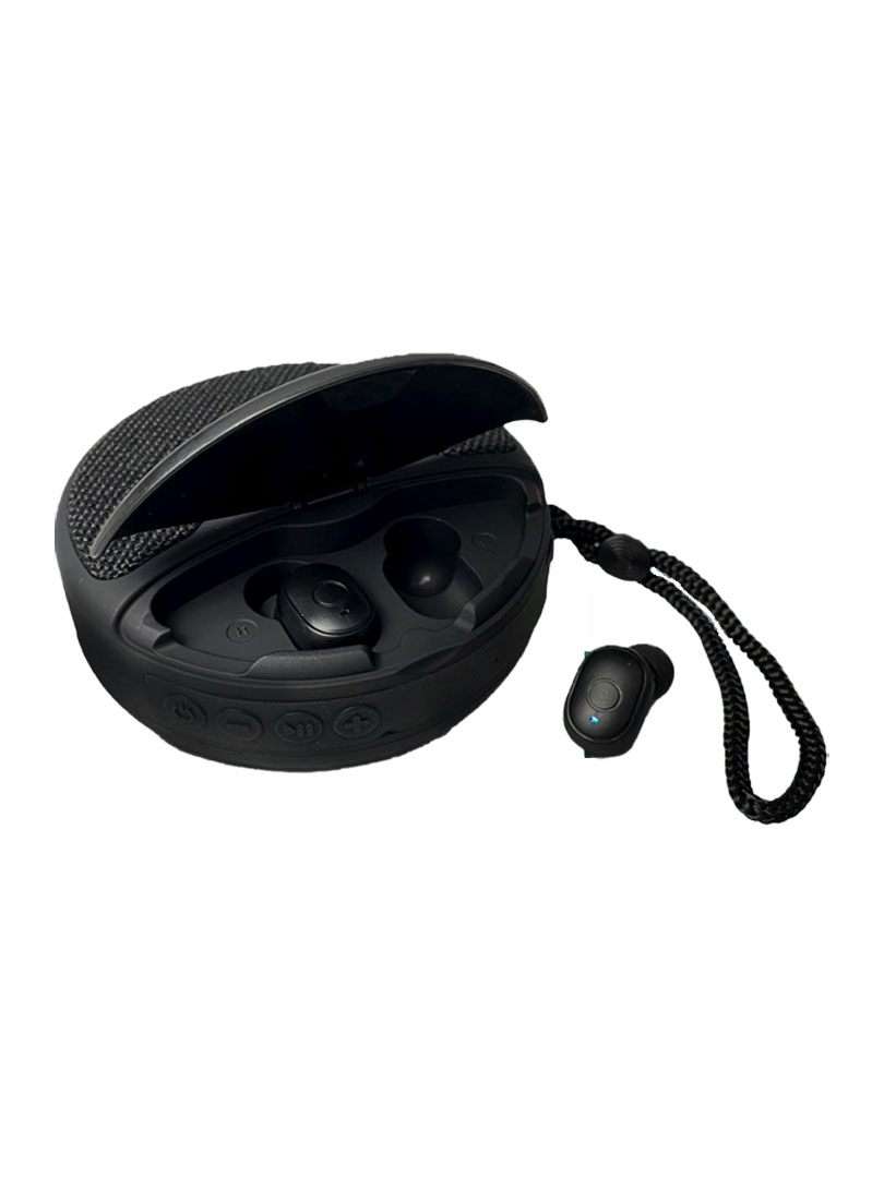 Artis BT14 speaker with earbuds and phone stand  