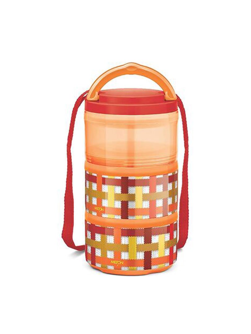  Milton Luminous Tiffen Lunch Boxes  3 - 3 Container 