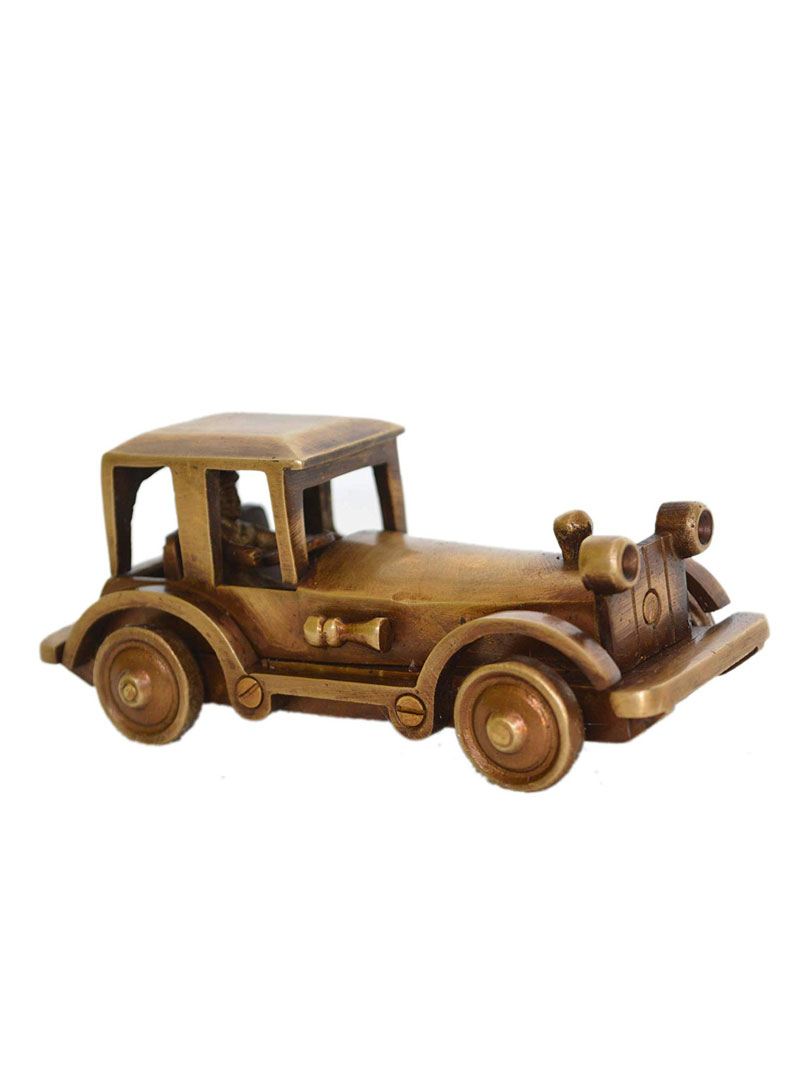 Aakrati Brass Vintage Model Car for Home Decoration Car Collection Children Toys Toys Car Model