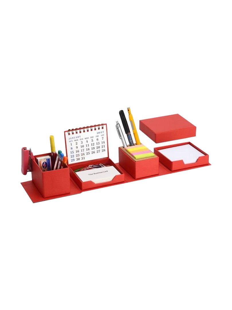 Transformer expandable cube: complete desk set