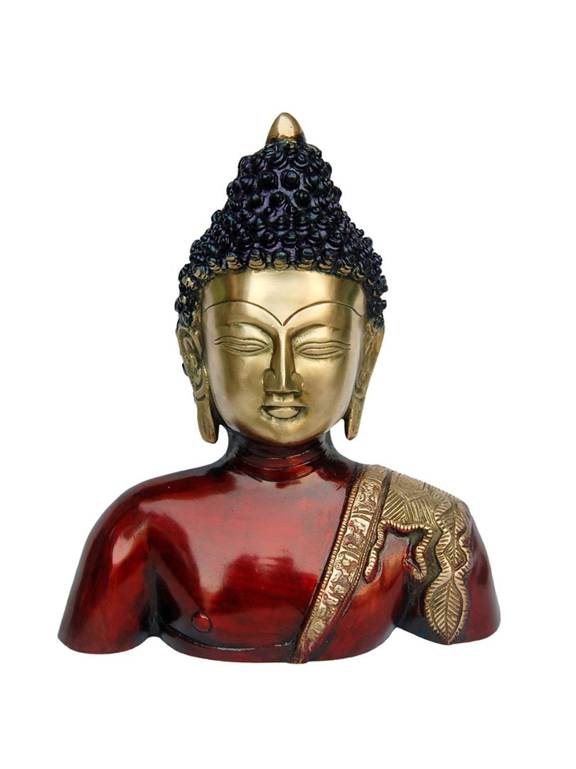 Buddha Bust in Antique Finish unique Gift statue