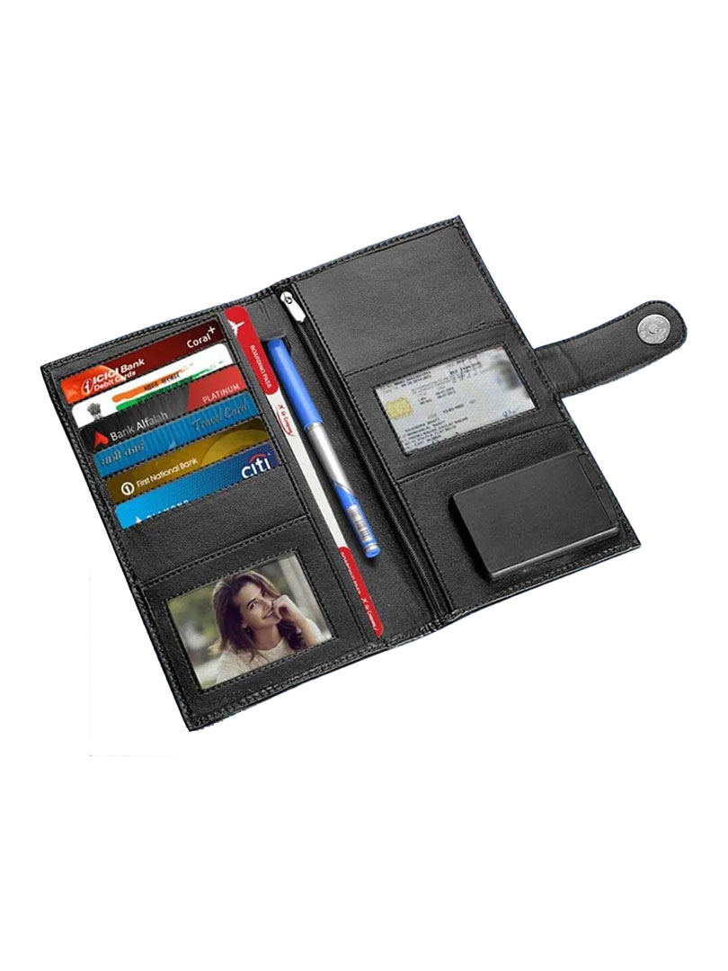 Passport Holder with sim card safe case & sim card jackets (XL) (Long design)