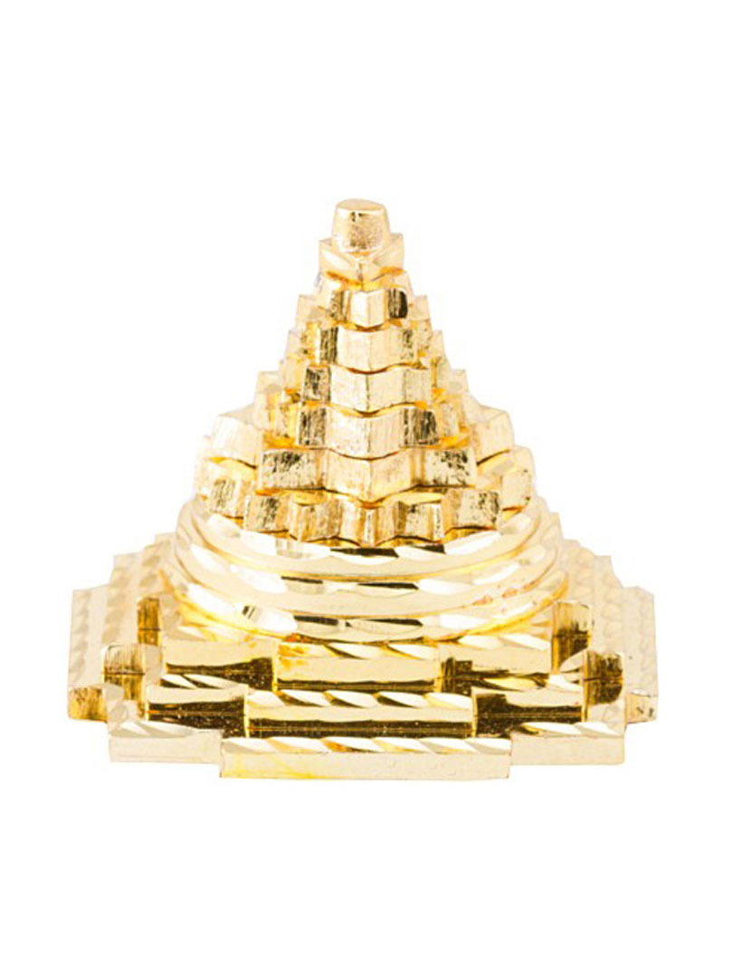 Brass Pyramid Religious Statue