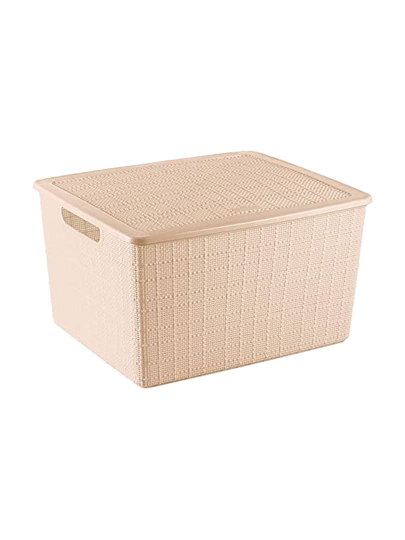Dobby Multipurpose Basket With Lid - Small