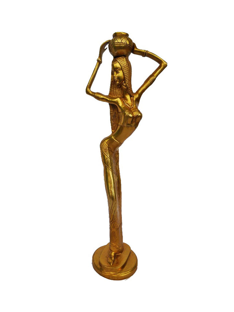 Beautiful Lady statue Brass Metal made