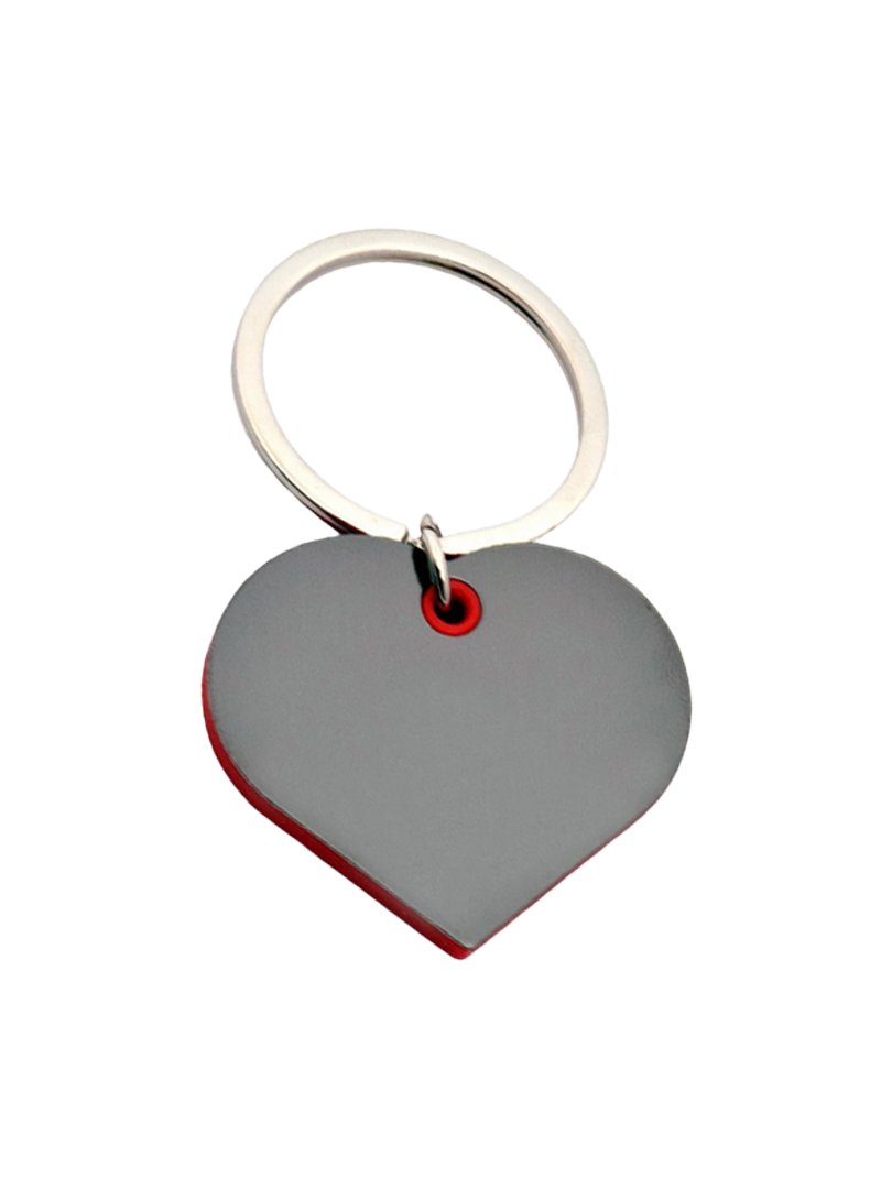 Heart shape keychain with highlights