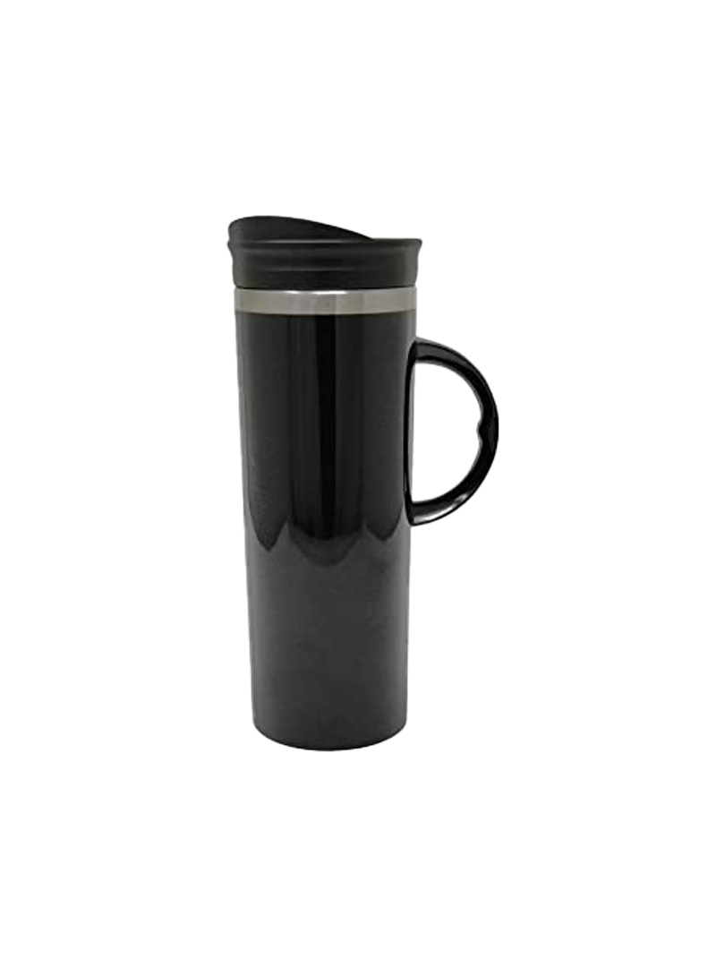 Lustre Stainless steel Double wall mug (425 ml approx)