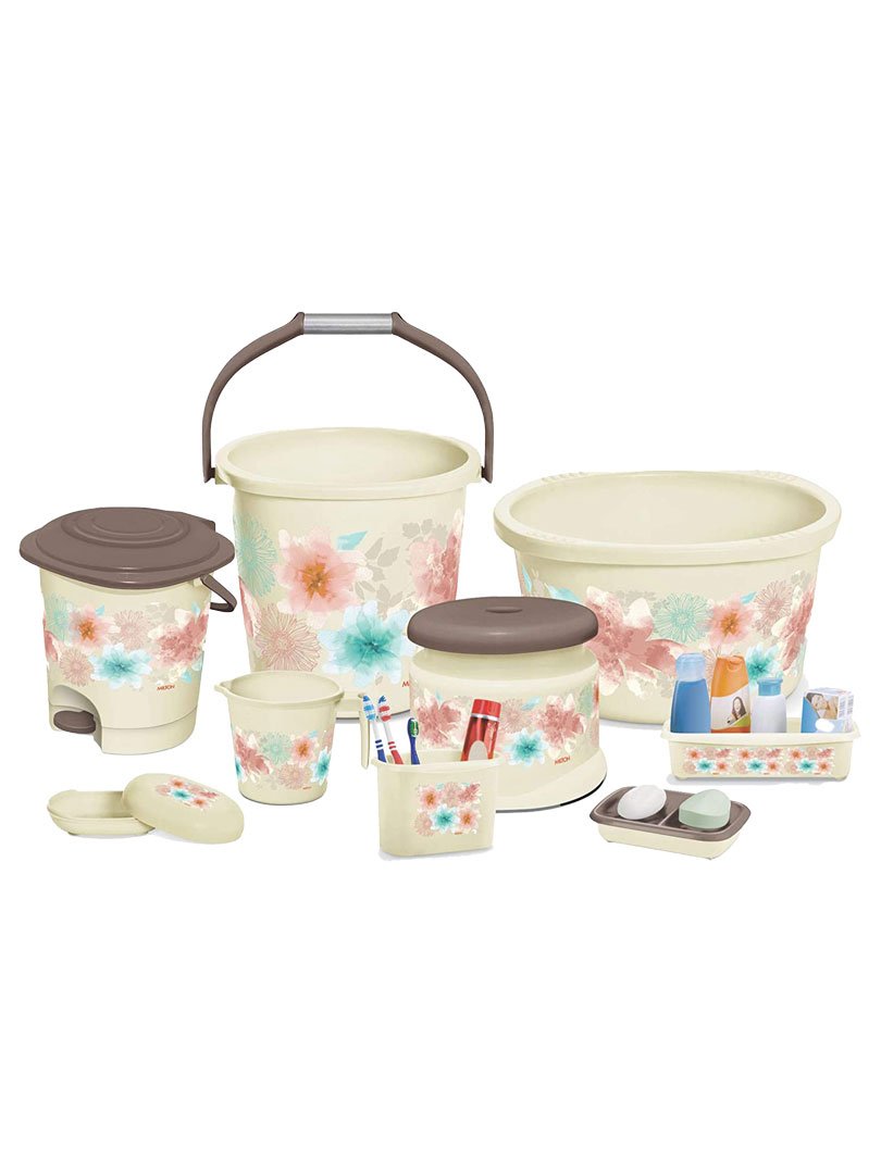Milton Oasis Bath Set  Clean up - 9 PCS